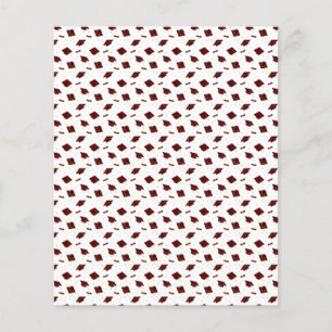 Boné de formatura Maroon Toss Papel Escrapbook