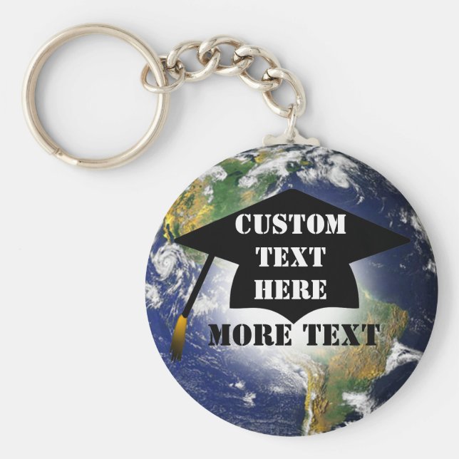 Boné de formatura Personalizado No Chaveiro Mundia (Frente)