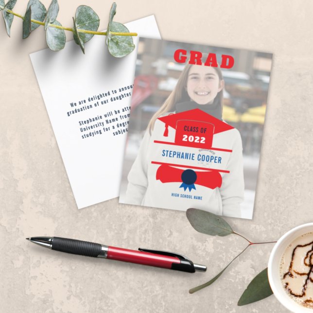 Boné de Foto do Orçamento Vermelho Azul 2022 Forma (Criador carregado)