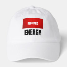 Boné de Futebol de Energia Cartão Vermelho