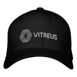 Boné de Lã flexível bordado pelo VITREUS PRETO