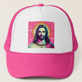 Boné de motorista Pink Jesus!