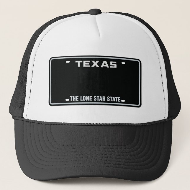 Boné de Placa de Licença Texas Personalizada 01 (Frente)
