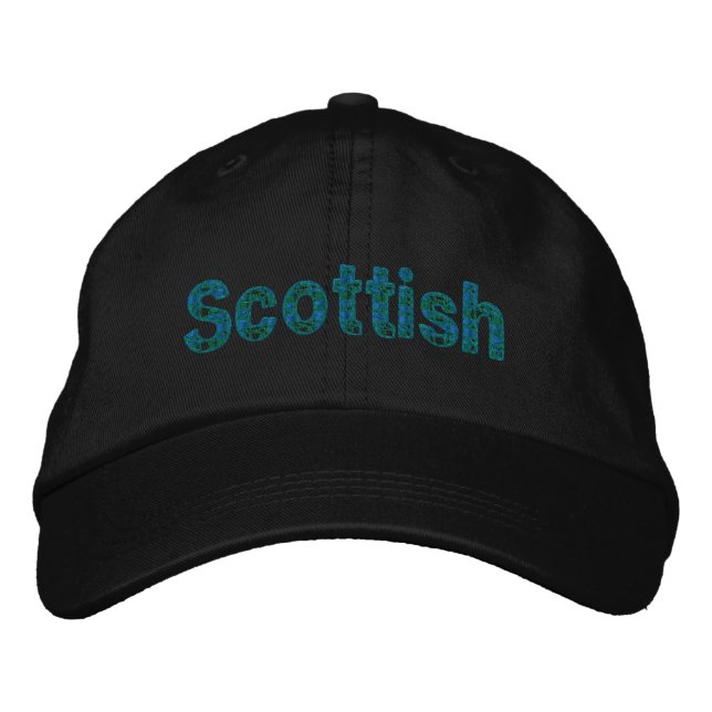 Boné de Tartan Verde Escocês (Frente)