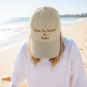 Boné de Terapeuta Canino Não Remunerado Personaliz