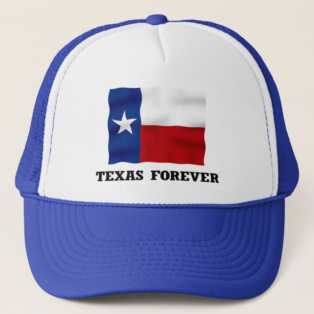 Boné De TEXAS chapéu azul do camionista PARA SEMPRE - (Frente)