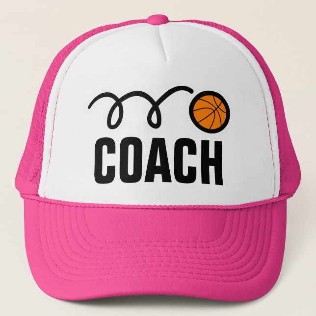 Boné de treinador de basquete feminino (Frente)