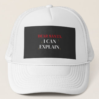 Boné Dear Santa I Can Explain Funny Christmas Shirt
