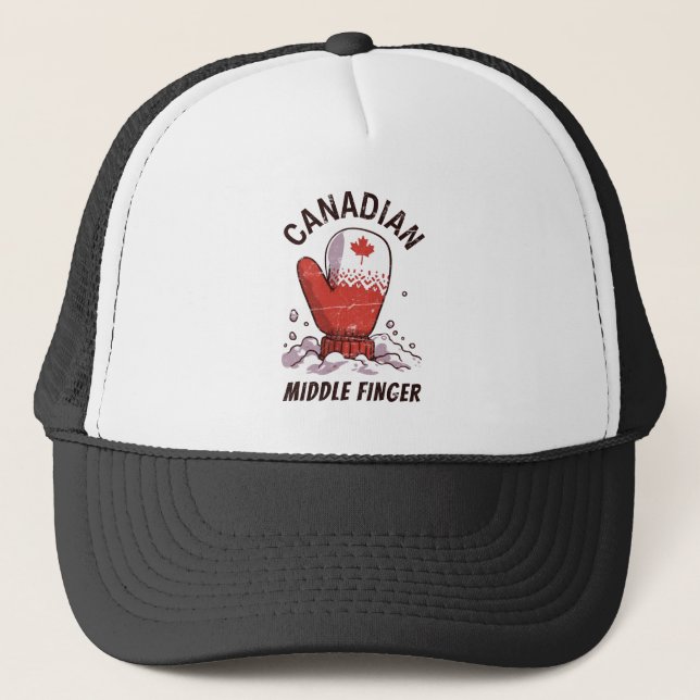 Boné Dedo médio canadense (Frente)