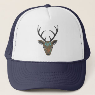 Boné Deer Antler Woodland Wildlife Modern Totem Hat