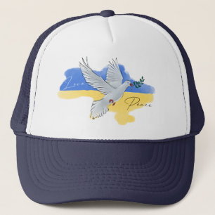 Boné Defenda a Ucrânia Paz Amor Sunflower Dove T-Sh