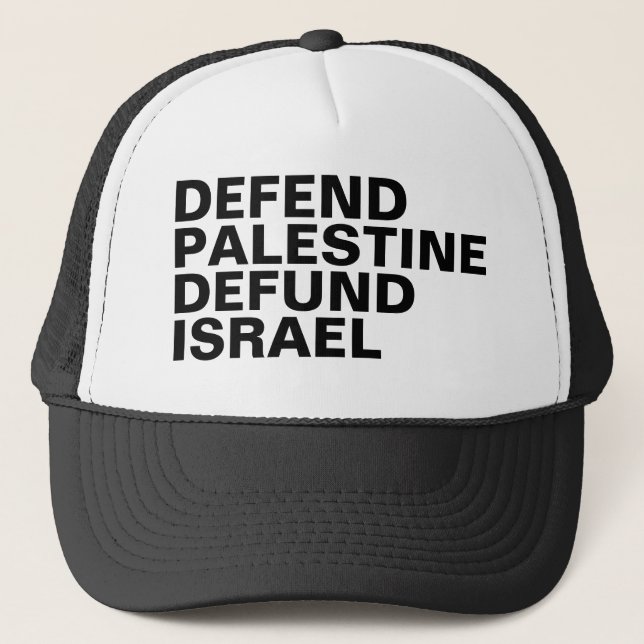 Boné Defender Palestina Destituir Israel - Anti-Israel (Frente)