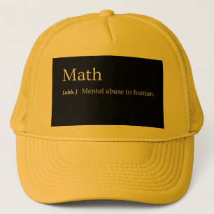 Boné Definição de matemática - Chapéu sarcástico