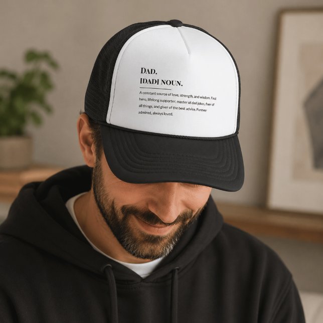 Boné Definição de Pai – Dia dos Pais Clássico 🧢💙 (Criador carregado)