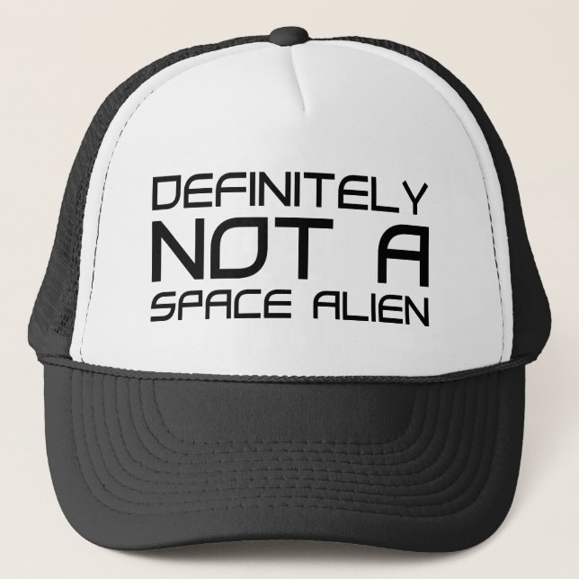 Boné Definitivamente Não É Uma Alienígena Espacial (Frente)