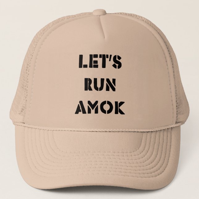 Boné Deixe-nos funcionar Amok (Frente)