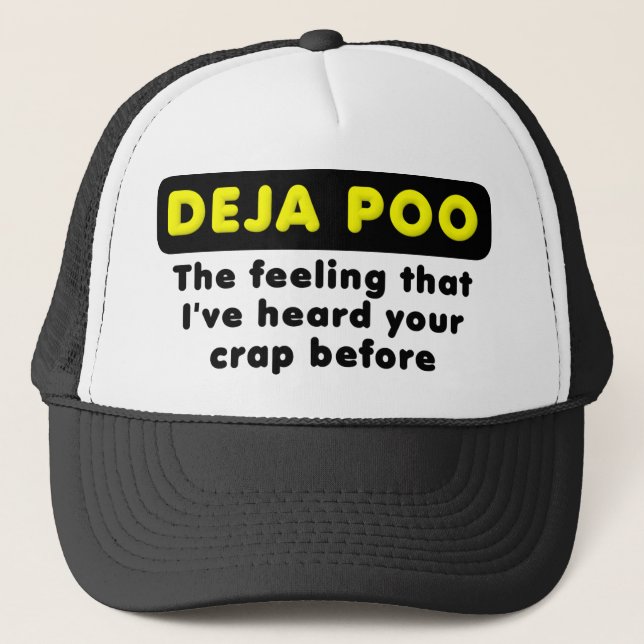 Boné Deja Poo Engraçado (Frente)