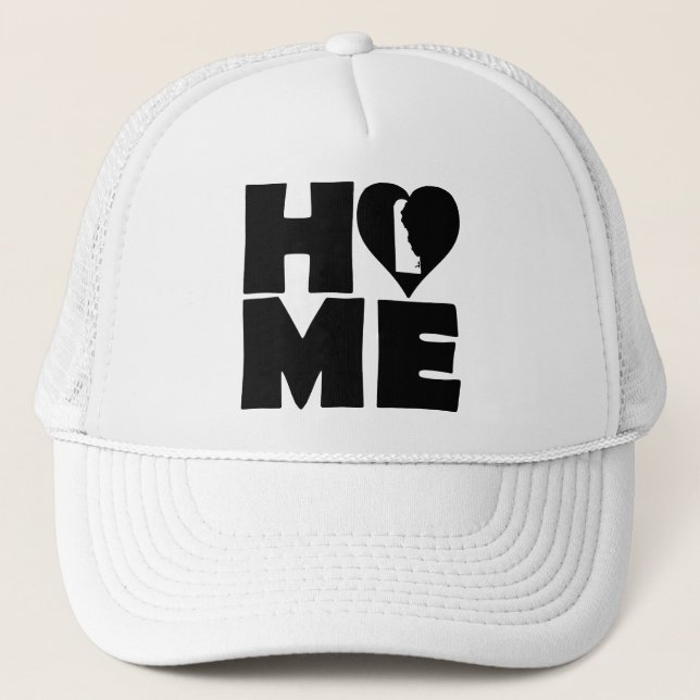 Boné Delaware Home Heart State Ball Cap Trucker Hat (Frente)