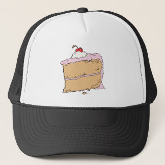 Boné delicioso pedaço de bolo