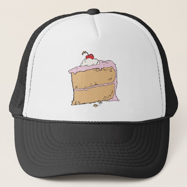 Boné delicioso pedaço de bolo (Frente)