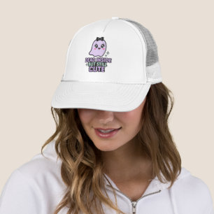 Boné Dentro morto Mas Fantasma Kawaii Ainda Bonita Vibe