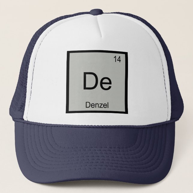 Boné Denzel Nome Química Elemento Tabela Periódica (Frente)