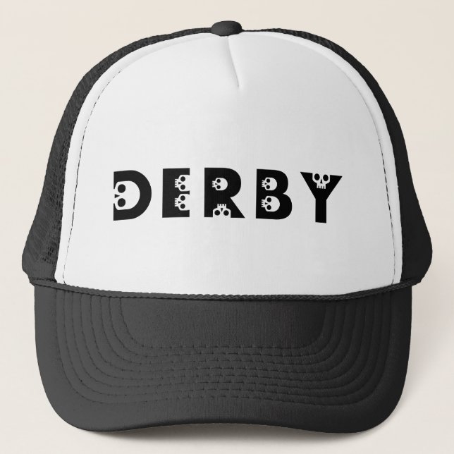 Boné derby: skullphabet (Frente)
