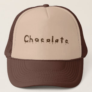 Boné Derrubando Chapéus de Palavra de Chocolate