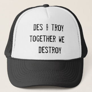 Boné DES & troy   junto nós     destruímos