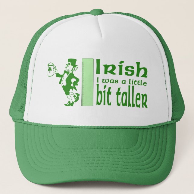 Boné Desejo Irlandês Engraçado de Chapéu de Leprechaun (Frente)