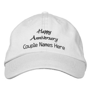 Boné Desejos de Aniversário Personalizados Nomes do Cas
