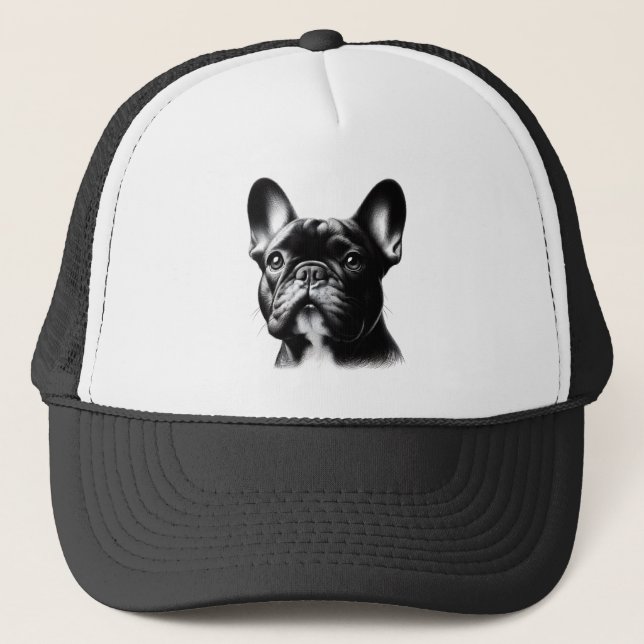 Boné Desenho de Bulldog Francês (Frente)