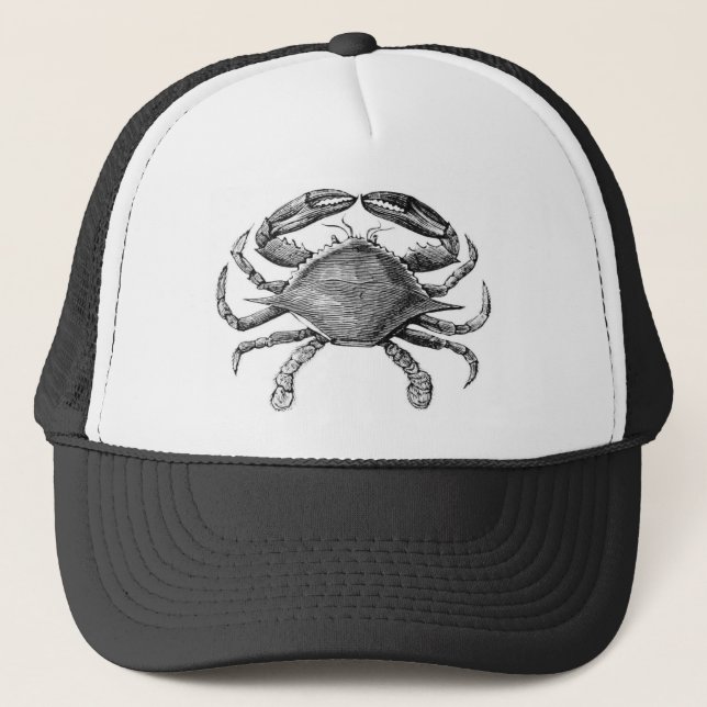 Boné Desenho de Caranguejo Antigo (Frente)