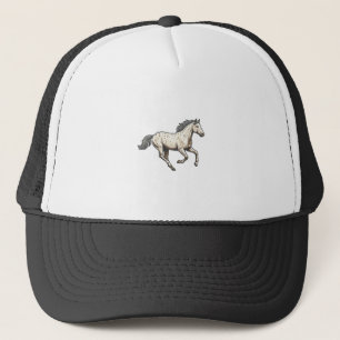 Boné Desenho de Cavalo Appaloosa Correndo Gravado Vinta