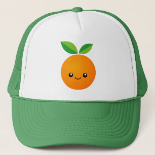 Boné Desenho de fruta laranja bonito Kawaii