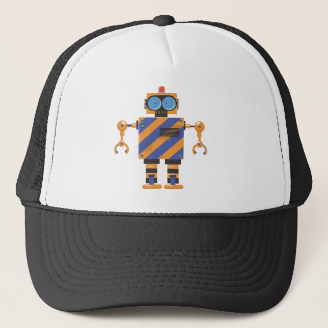 Boné Desenho de Robô Mecânico (Frente)