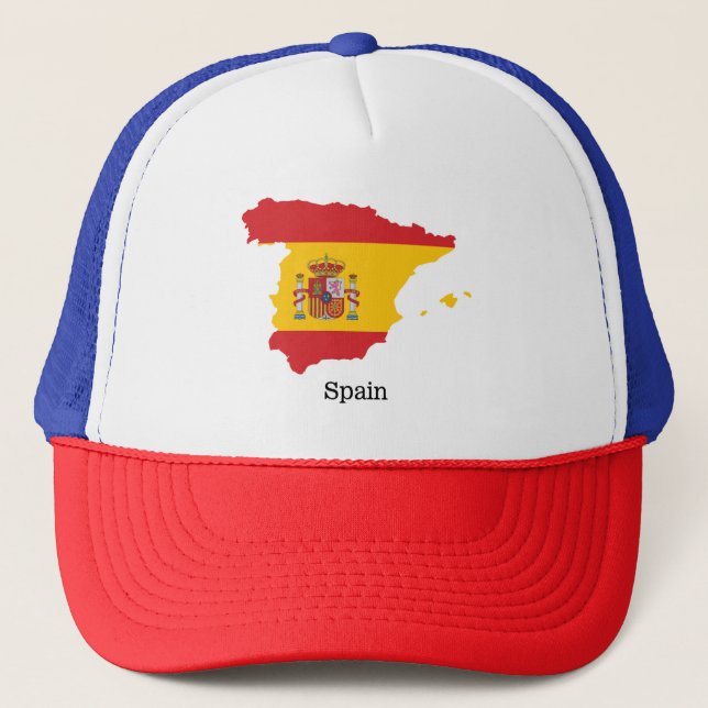 Boné Desenho de Souvenir com Bandeira da Espanha dentro (Frente)