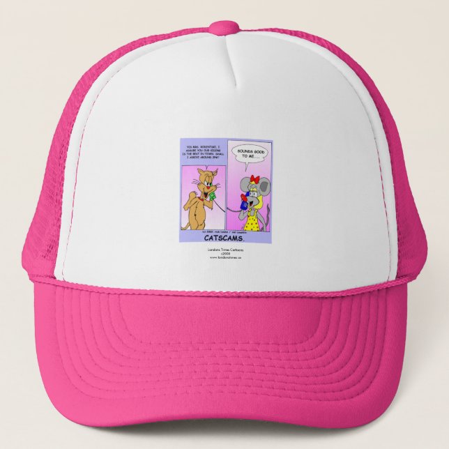Boné Desenho Engraçado de Gato (Gatos Golpistas) Cap (Frente)