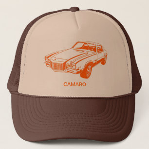 Boné Desenho gráfico alaranjado de Chevy Camaro