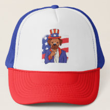 Desenho patriota americano para cachorro no dia 4