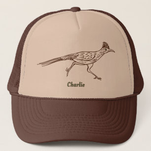Boné Desenho Personalizado de Ave Roadrunner do Sudoest