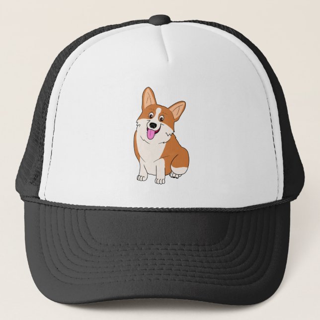 Boné Desenhos animados carnudos do Corgi de Galês (Frente)