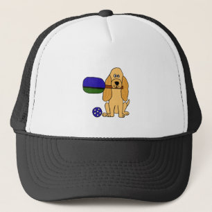 Boné Desenhos animados do CI Pickleball cocker spaniel