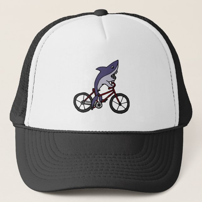 Boné Desenhos animados parvos da bicicleta da equitação (Frente)