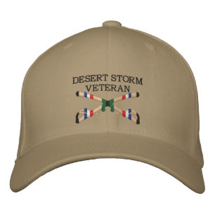 Boné Desert Storm Veteran Cavalry cruzou Sabers Hat