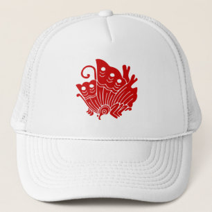 Boné Design asiático de Kamon do japonês da borboleta
