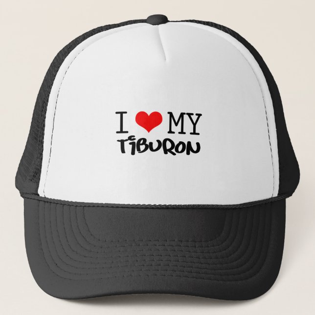 Boné Design Clássico "I Love My Tiburon" (Frente)