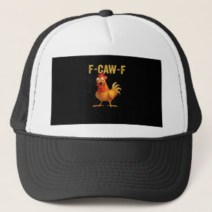 Boné Design Criativo Casual Engraçado de Frango F Caw F