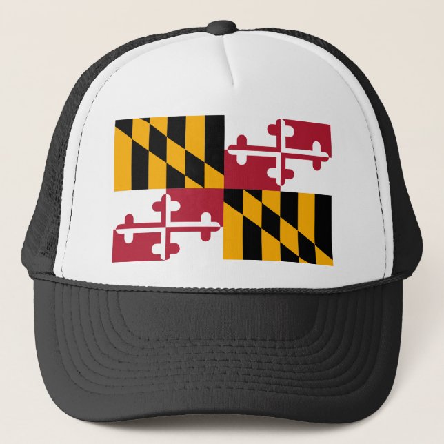 Boné Design da bandeira do estado de Maryland (Frente)