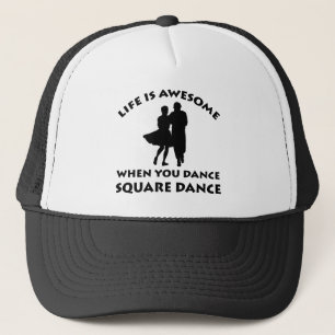 Boné design da dança quadrada